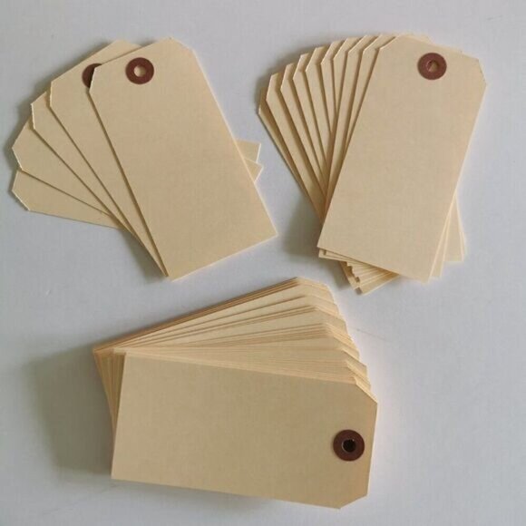 20 x Large Manila Shipping Tag, Price Tags Gift Tag Cardstock - Picture 5 of 5